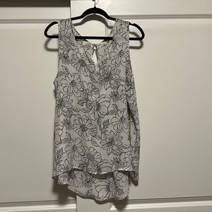 Black and white everleigh tank top blouse
